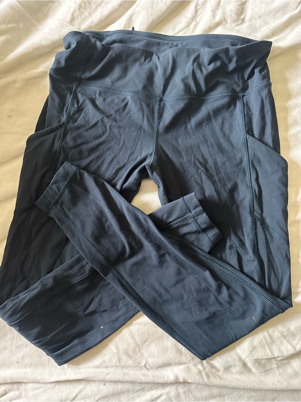 Navy lululemon pocket leggings